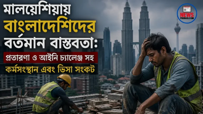 মালয়েশিয়ায় বাংলাদেশিদের বর্তমান বাস্তবতা: প্রতারণাসহ কর্মসংস্থান এবং ভিসা সংকট।