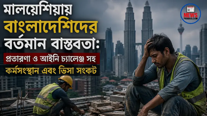 মালয়েশিয়ায় বাংলাদেশিদের বর্তমান বাস্তবতা: প্রতারণাসহ কর্মসংস্থান এবং  ভিসা সংকট