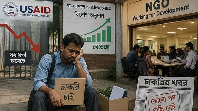 ইউএসএআইডি ধাক্কার পরও বেকার ৩০ হাজার উন্নয়নকর্মী