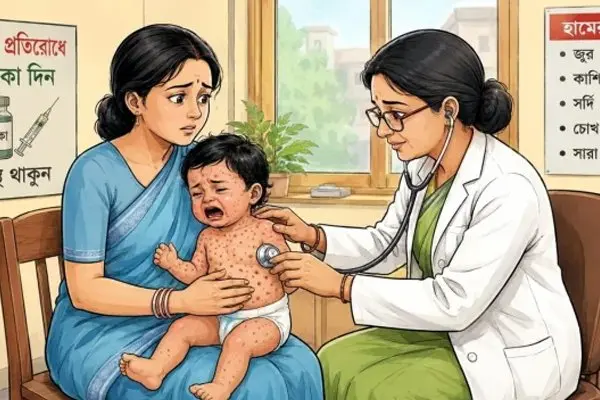 দেশে হাম পরিস্থিতির অবনতি, ২৪ ঘণ্টায় আরও ৮ শিশুর মৃত্যু